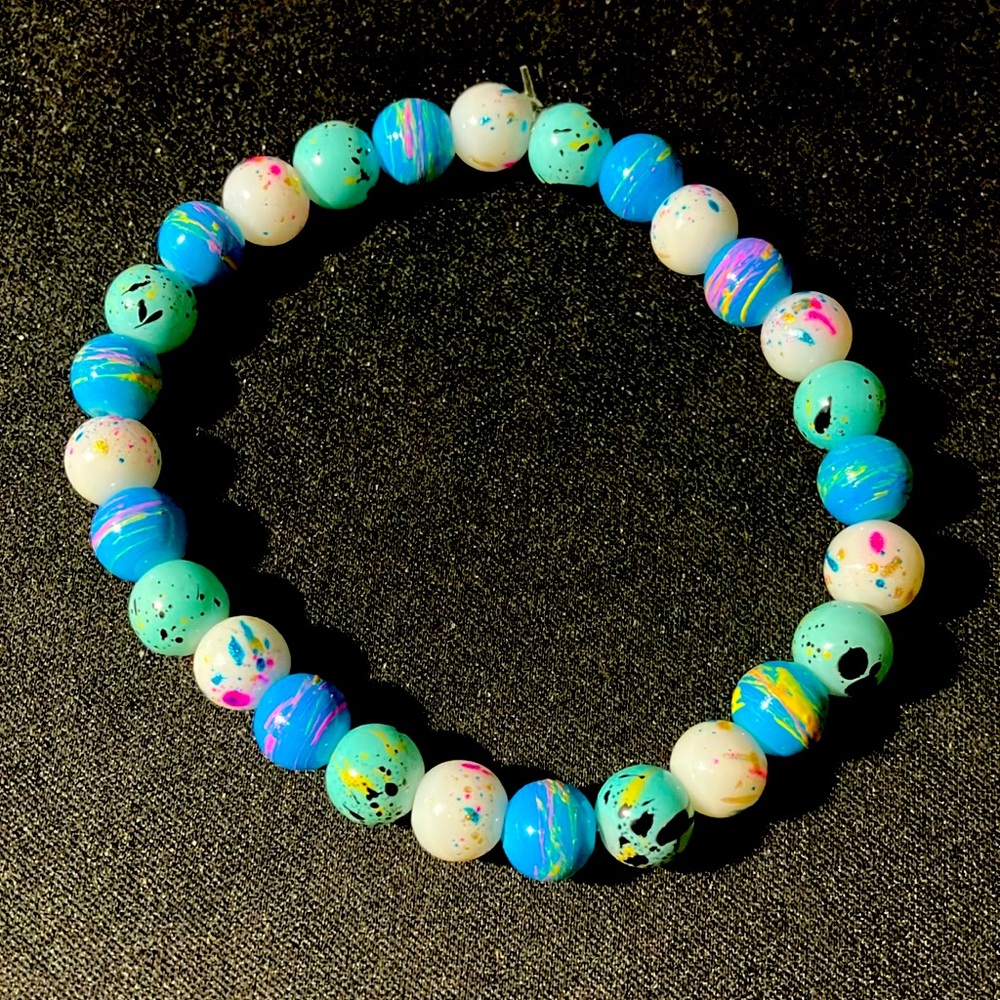 Blue splash bracelet